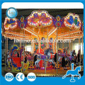 Indoor park fairground electric fiberglass mini amusement park carousel horses for sale